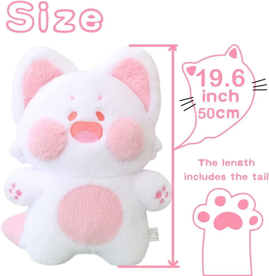 Galatee Cute Cat Plush Pillow Toy for Adults and Kids