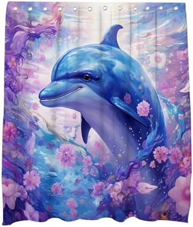 Cute Cartoon whale bathroom set machine washable waterproof