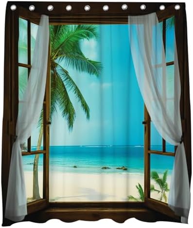 Beach Beach shower curtain