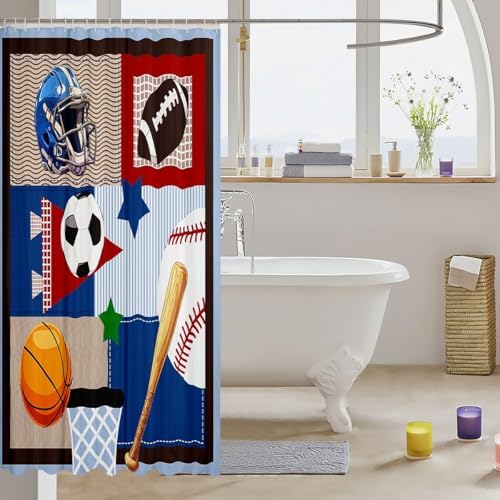 Baseball Field 72x72 Shower Curtain Set