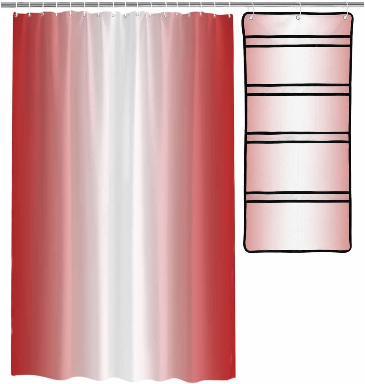 EZON-CH 36x72 waterproof shower curtain set Durable Breathable and Stylish