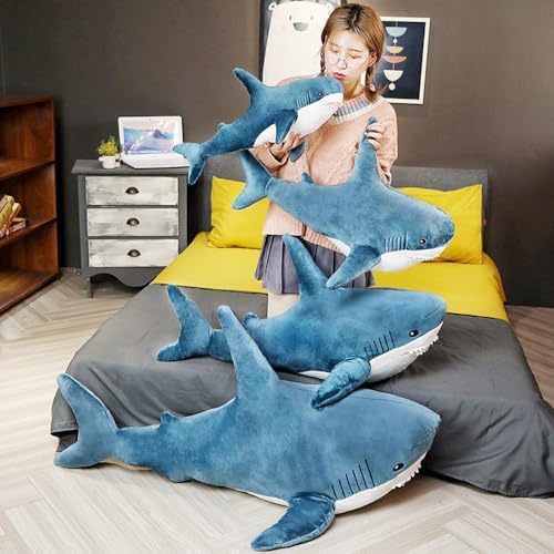 24 Shark Plush Pillow for Kids Adults - Soft Stretchy and Super Durable