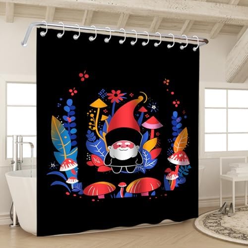 Cute Santa Claus Shower Curtain Set