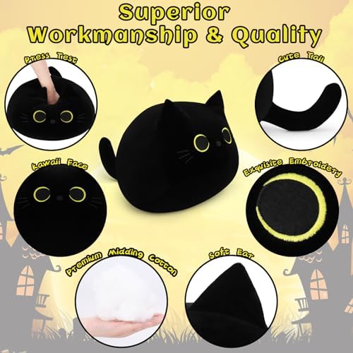 Auspicious Beginning - Gigantic Black Cat Plushie Kawaii Plush Family
