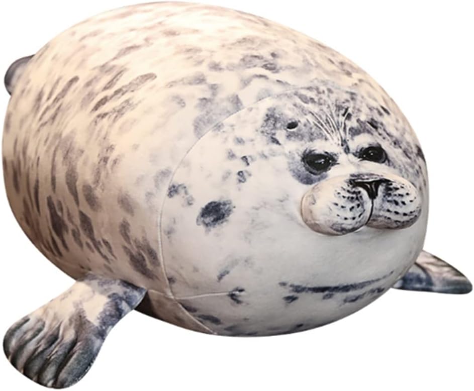 JPORSHU 16-inch seal plush pillow soft cute for kids and adults