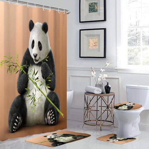 4-Piece Panda Bath Set with Innovative Design