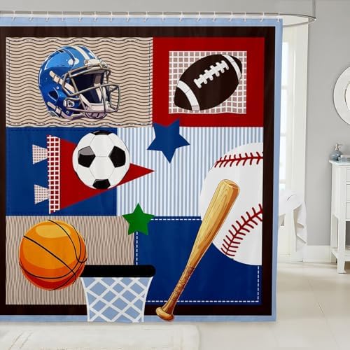 Baseball Field 72x72 Shower Curtain Set