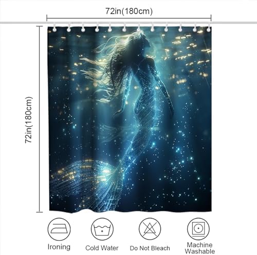 Mermaid Shower Curtain SetFantasy Ocean