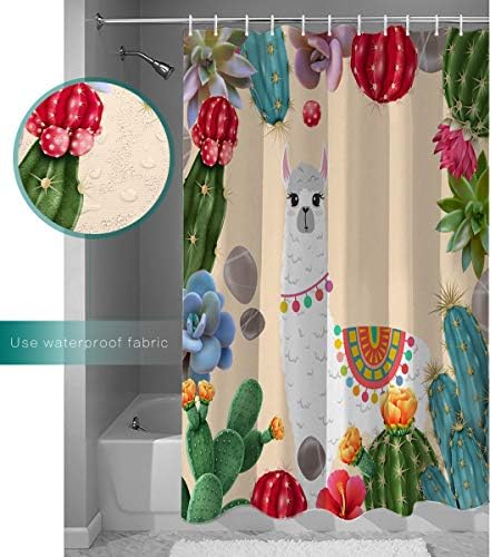 Waterproof Bathroom Shower Curtain Set