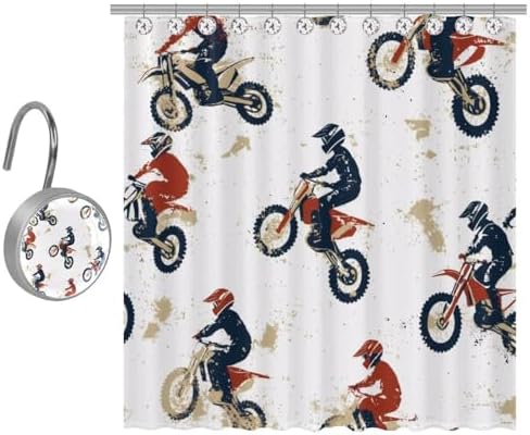 Ultimate Motor Cross Boys Shower Curtain Set