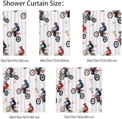 Ultimate Motor Cross Boys Shower Curtain Set