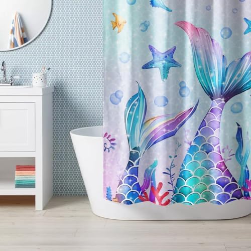 MelonBoat Mermaid Shower Curtain