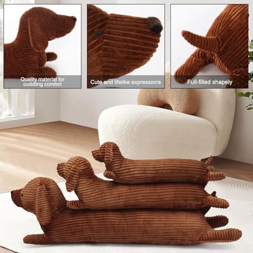 Enhopty 43 inch Dachshund Plush Pillow