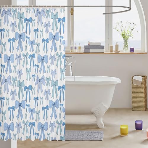 Cartoon Bowknot Kids Shower Curtain