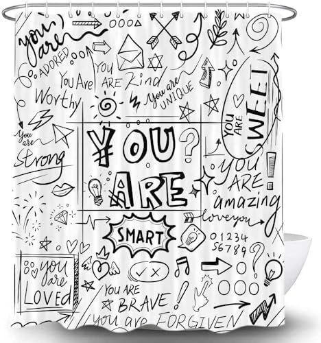 Funny Inspirational Shower curtain set