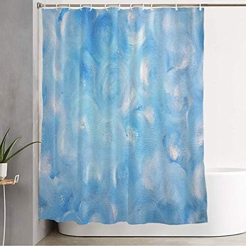 Starobos Modern Circles Shower Curtain Set with Hooks