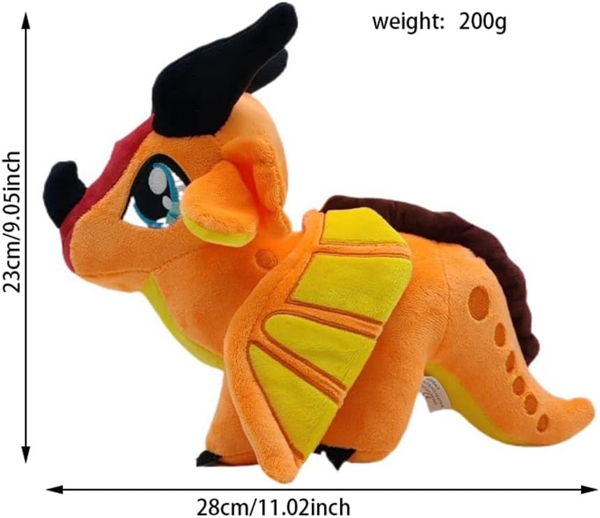 Rainwing Stuffed Dragon - Flying Pillow for Kids