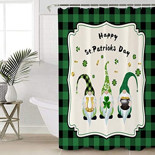 TocaHome Waterproof 36x72-inch Shamrock Gnomes Machine Washable