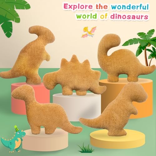 Andywoo Dino Nuggets Pillow Plush Dumb Isnt Cool