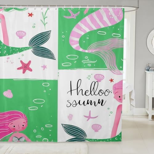 Stylish Mermaid Tail Shower Curtains for Home Decor