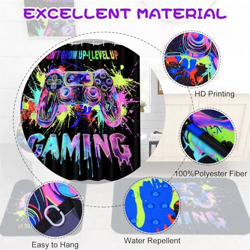 Likiyol Blacklight Gaming Bath Set