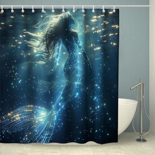 Mermaid Shower Curtain SetFantasy Ocean