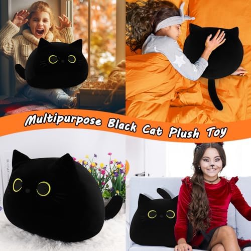 Auspicious Beginning - Gigantic Black Cat Plushie Kawaii Plush Family