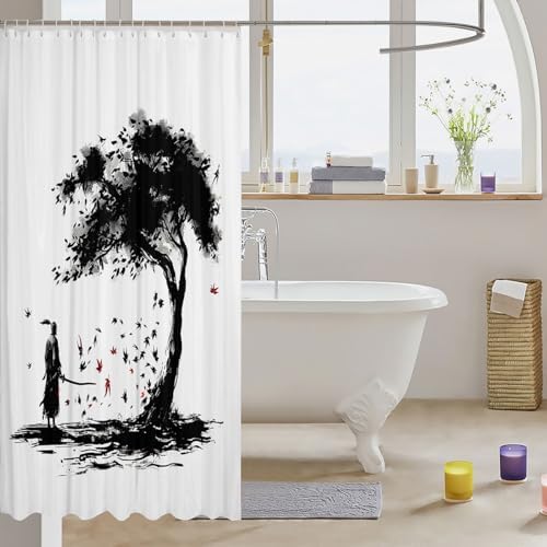 High-Quality Japanese-Themed Waterproof Showerscreen for Kids