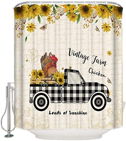 Luxurious Waterproof Bathroom Shower Curtain Set