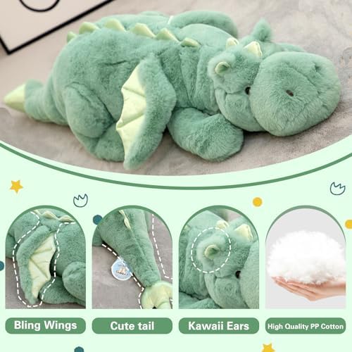 Dinosaur Plush Pillow for Kids Cuddling Friends PP Cotton Softness