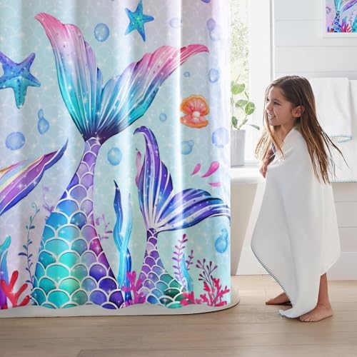 MelonBoat Mermaid Shower Curtain