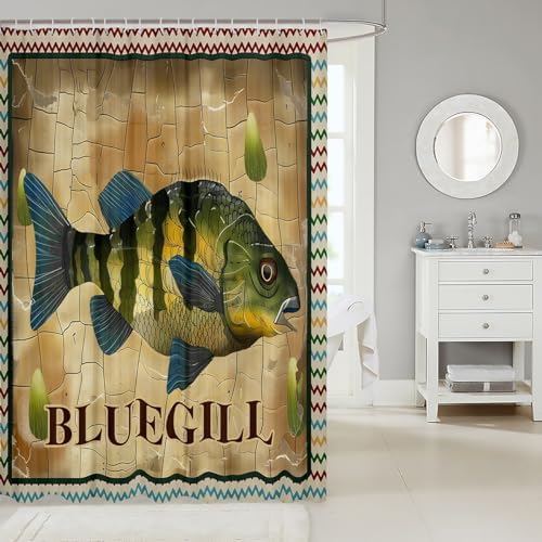 Feelyou Bluegill Fish Shower Curtain