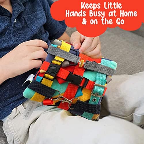Vibrant Sensory Buckle Pillow for Kids