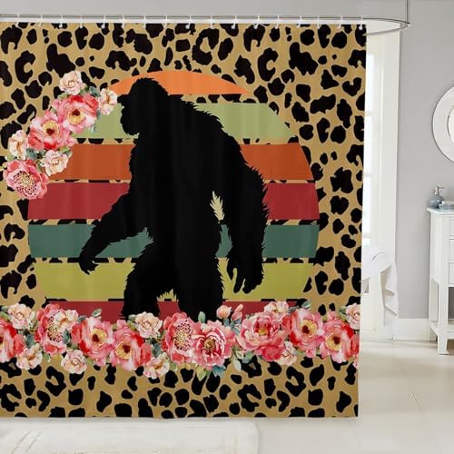 Stylish WaterRepellant SASQUATCH Bath curtains for Kids in Any Space