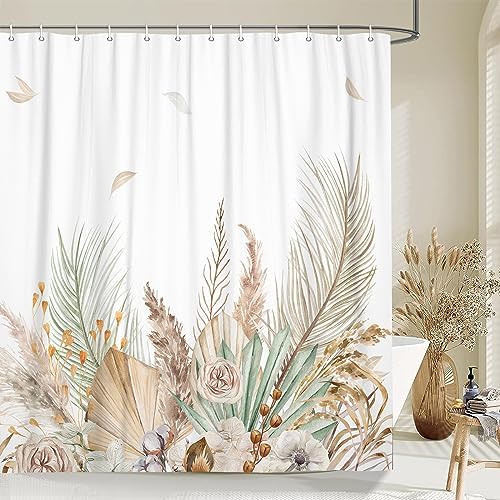 JAWO Boho Brown Floral Leaves Bath Momentum bathing experience