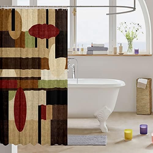 Retro GeometryAbstract 72x72 inch Bath Shower Curtain