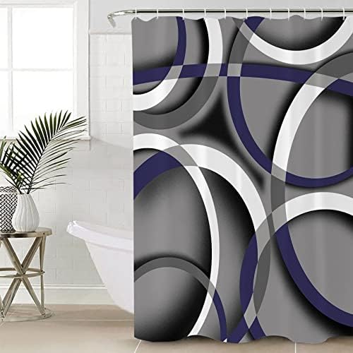 TocaHome Waterproof Shower Curtain with Hooks 36 x 78 inch