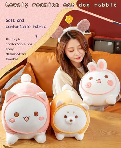 Kawaii Cat Plush Pillow for Kids