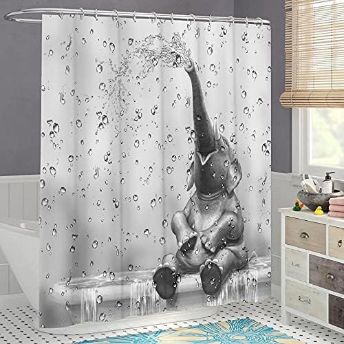 KREATIVE ARTS African Elephant Bath Curtain