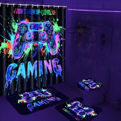 Likiyol Blacklight Gaming Bath Set
