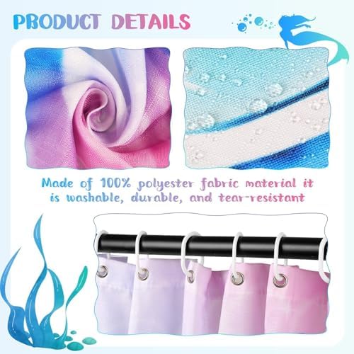 MelonBoat Mermaid Shower Curtain