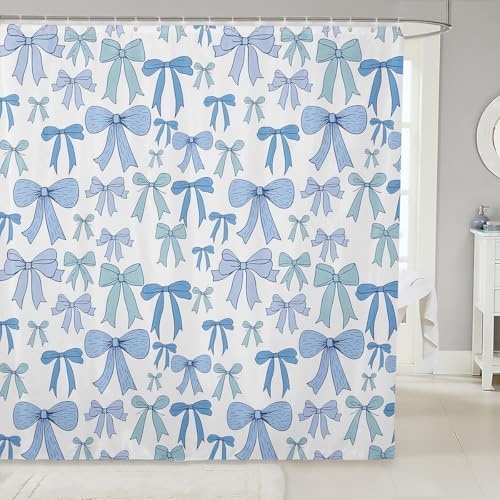 Cartoon Bowknot Kids Shower Curtain