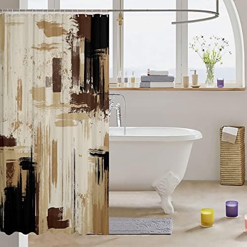 Feelyou Abstract Bath Curtain Kids Modern Abstract Art Bath towel 72x72