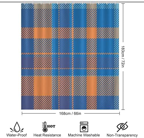 UanMere Buffalo Check Shower Curtain