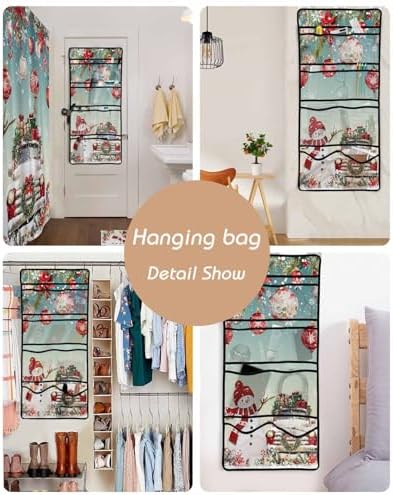 Christmas Snowman Waterproof Shower Curtain