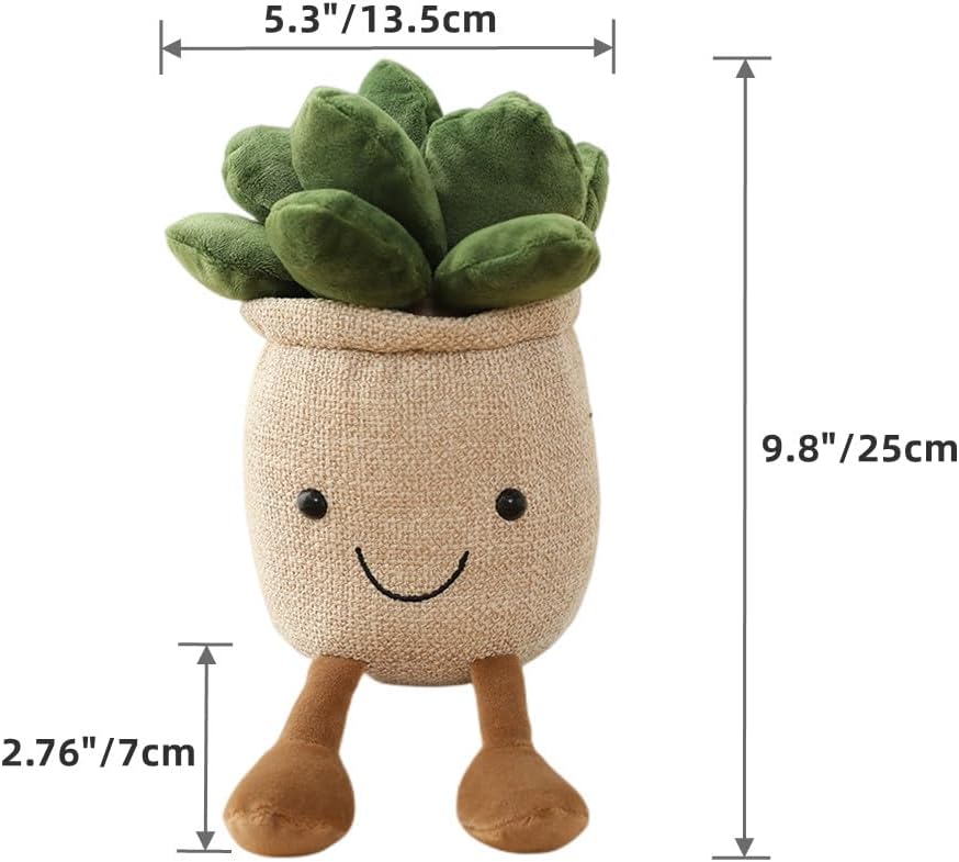 Cute Plush Succulent Pillow for Kids and Adults