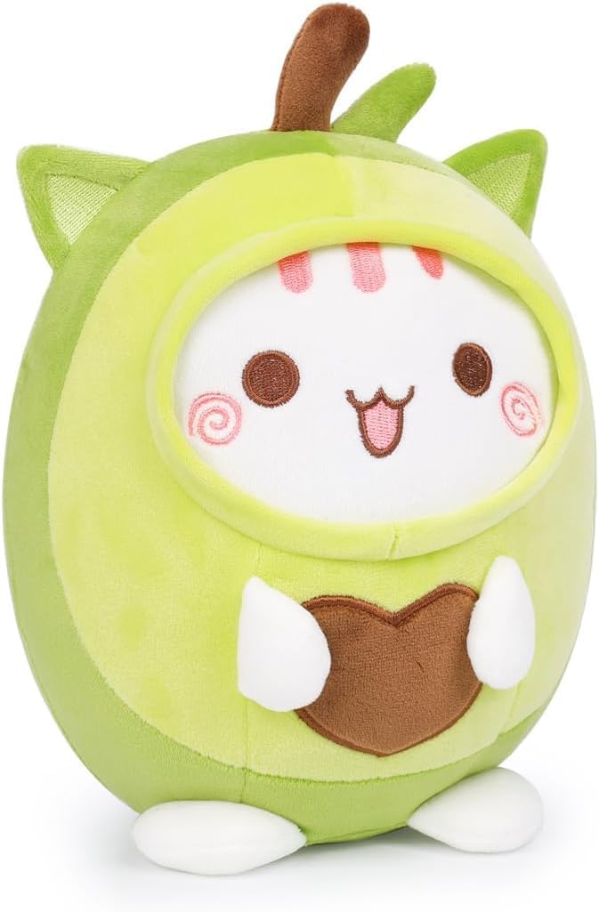 LOMBEE 12 Avocado Cat Plush Pillow Toy