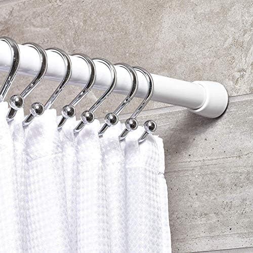 InterDesign iDesign Cameo Metal Expandable Constant Tension Shower Curtain Rod