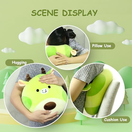 Gudisi Avocado Cow Plush Pillow for Kids