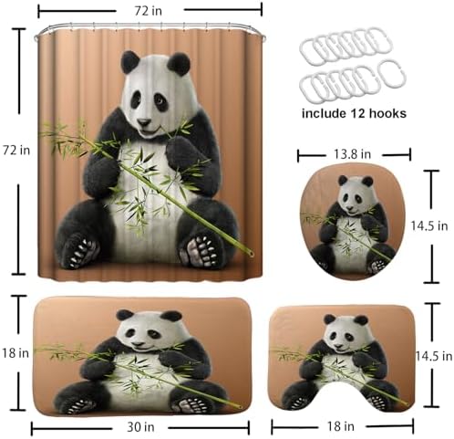 4-Piece Panda Bath Set with Innovative Design
